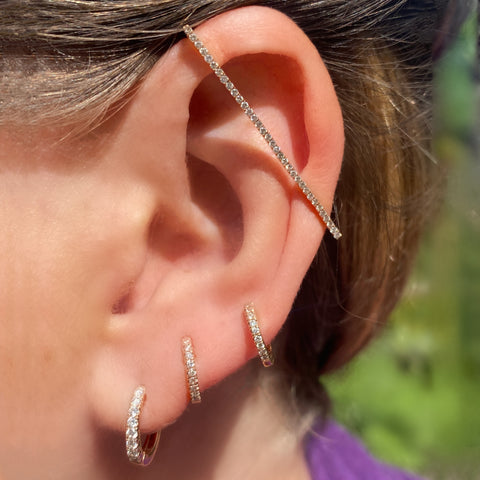 Diamond ear bar