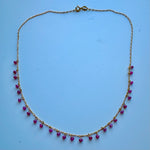 Ruby rain necklace