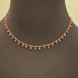 Ruby rain necklace