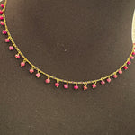 Ruby rain necklace