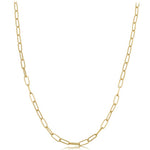 Small gold paper clip chain