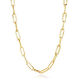 Large gold paper clip chain