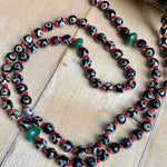 Target agate & jade 108 bead mala