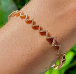 Diamond zig zag bracelet