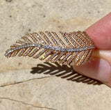 Diamond feather ring