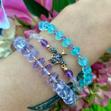 Candy gemstone bee bracelet