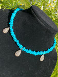 Turquoise & diamond necklace