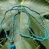 Turquoise tassel necklace