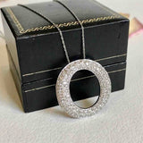 Diamond eternity necklace