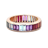 Rainbow chakra eternity band