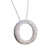 Diamond eternity necklace