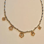 Diamond Daisy flower necklace