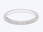 Diamond eternity band in white gold