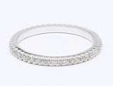 Diamond eternity band in white gold