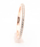 Diamond eternity band in rose gold