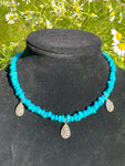 Turquoise & diamond necklace