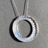 Diamond & white gold necklace