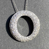 Diamond eternity necklace