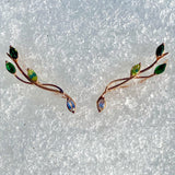 Vine climber earrings