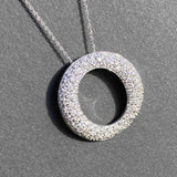 Diamond eternity necklace