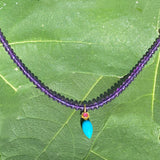 Amethyst, tourmaline & turquoise necklace