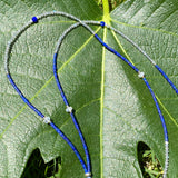 Lapis tassel necklace