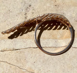 Diamond feather ring