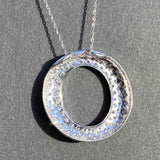 Diamond eternity necklace