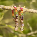 Diamond chakra hoops