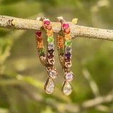 Diamond chakra hoops