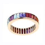 Rainbow chakra eternity band