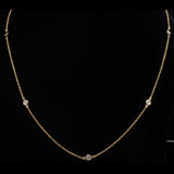 Diamond by the yard necklace