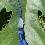 Lapis tassel necklace