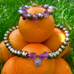 Pearl & amethyst bracelet