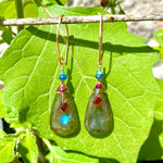 Labradorite drop earrings