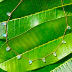 Moonstone leaf necklace