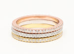 Diamond eternity band in yellow gold