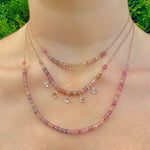 Multi sapphire necklaces