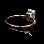 Opal & diamond ring