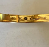 Vintage Cartier rose gold & diamond love bracelet