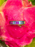 Rainbow chakra eternity band