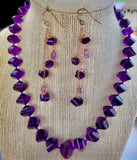 Graduated Brazilian amethyst necklace