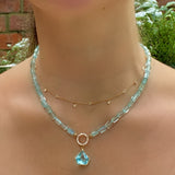 Aquamarine necklace