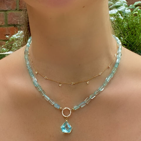 Aquamarine necklace