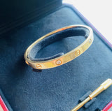 Vintage Cartier rose gold & diamond love bracelet