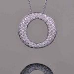 Diamond eternity necklace