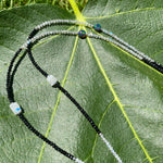 Labradorite tassel necklace