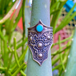 Balinese silver & turquoise ring