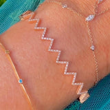 Diamond zig zag bracelet