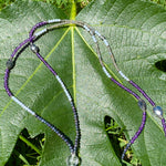 Amethyst, pearl & agate tassel necklace